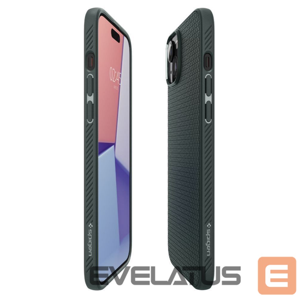 Back panel cover Spigen SPIGEN case LIQUID AIR for IPHONE 15 abyss green