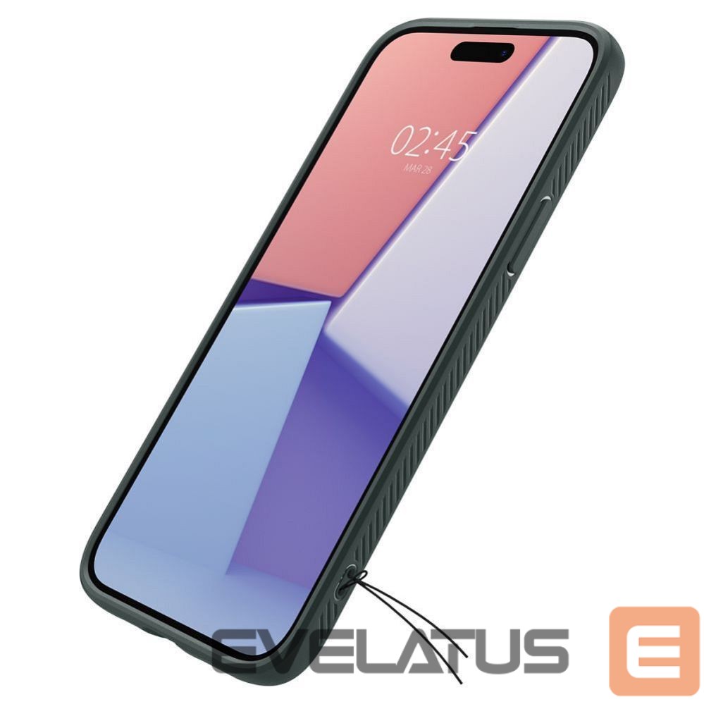 Back panel cover Spigen SPIGEN case LIQUID AIR for IPHONE 15 abyss green