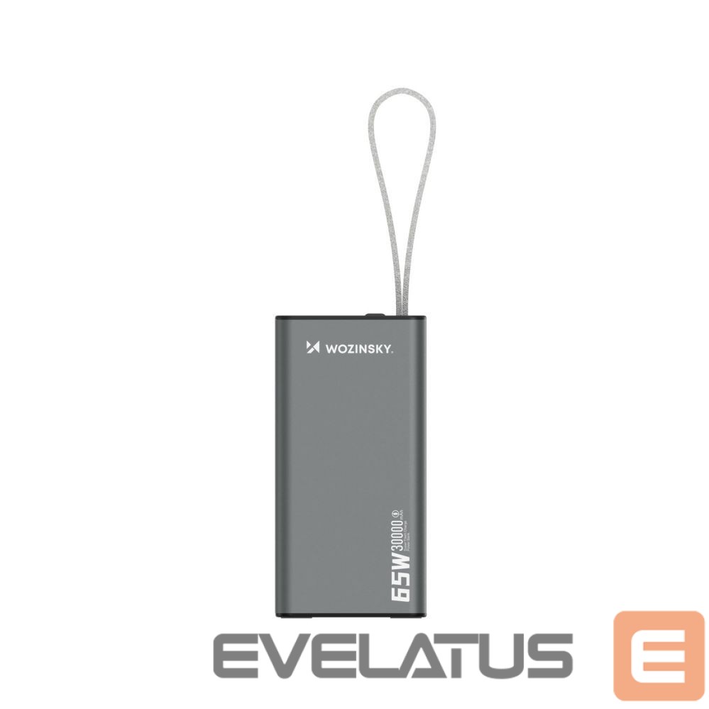 Power bank Wozinsky Powerbank Wozinsky K65+ 65W 30000mAh 2x USB-C, 1x USB-A 65W - black