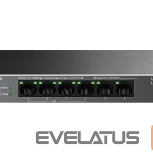 Server - Other Accessories TP-Link  LS106LP 6-Port 10/100 Mbps Desktop Switch with 4-Port PoE 