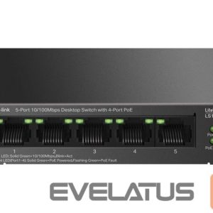 Server - Other Accessories TP-Link  LS105LP 5-Port 10/100 Mbps Desktop Switch with 4-Port PoE 