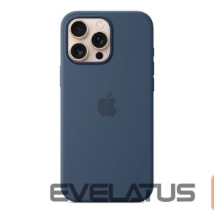Back panel cover Apple - iPhone 16 Pro Max Silicone Case with MagSafe - Denim