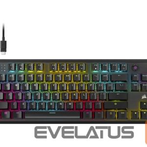 Computer keyboard Corsair  K70 CORE TKL | Tenkeyless Mechanical Gaming Keyboard | Wired | NA | Black | 0.973 g | MLX RED 