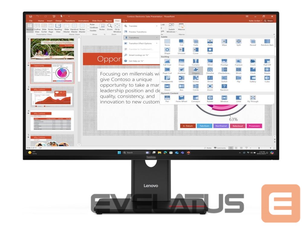 Monitor Lenovo ThinkVision T27-40 27 1920x1080/16:9/USB-C/3Y Warranty |
