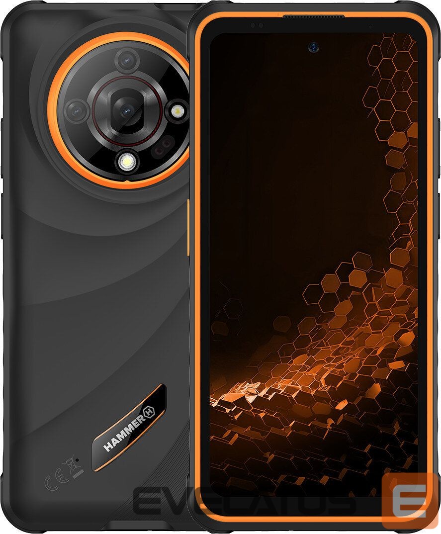 Smartphone Hammer Iron 6 (Black) DS 6.56" IPS TFT 720x1612/2GHz/128GB/6GB RAM/Android 14/microSDXC/WiFi,BT,4G |
