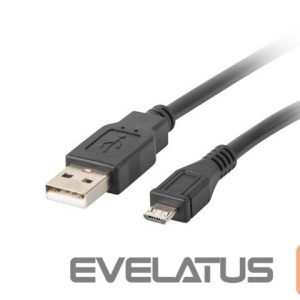 Cable Lanberg  Micro USB to USB Type-A 2.0 Cable, 1 m | CA-USBM-10CC-0010-BK | Micro USB to USB Type-A 