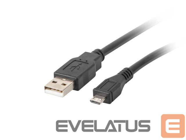 Cable Lanberg Micro USB to USB Type-A 2.0 Cable, 1 m | CA-USBM-10CC-0010-BK | Micro USB to USB Type-A