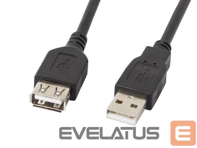 Cable Lanberg USB-A 2.0 Cable 1.8 m | CA-USBE-10CC-0018-BK | USB Type-A to USB Type-A