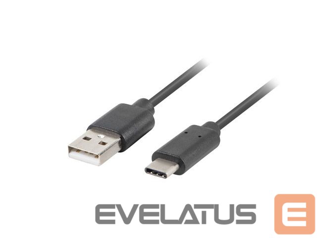 Cable Lanberg USB-C to USB-A2.0 Cable Black QC 3.0, 1.8 m | CA-USBO-20CU-0018-BK | USB Type-A to USB Type-C