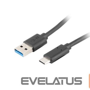 Cable Lanberg  USB Type-C to USB Type-A 3.1 Cable, 1.8 m | CA-USBO-31CU-0018-BK | USB Type-C to USB Type-A 