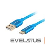 Cable Lanberg  USB Type-C to USB Type-A 2.0 Cable Blue QC 3.0 Premium, 1.8 m | CA-USBO-22CU-0018-BL | USB Type-C to USB Type-A 