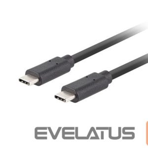 Cable Lanberg  USB-C 3.1 Gen 2 Cable, 10GB/s PD100W, 1.8 m | CA-CMCM-32CU-0018-BK | USB Type-C to USB Type-C 