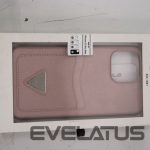 Back panel cover Guess  SALE OUT.  GUHCP13XPSATPP iPhone 13 Pro Max 6,7" różowy/pink hardcase SaffianoTriangle Logo Cardslot DIRTY PACKAGING |  DIRTY PACKAGING