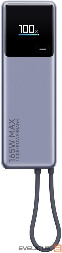 Power bank Xiaomi 165W Power Bank (Integrated Cable) | 10000 mAh | USB-C | Gray