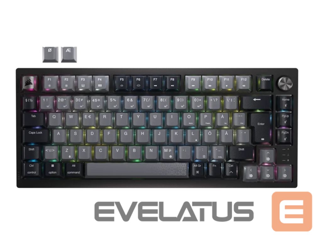 Computer keyboard Corsair Keyboard | K65 PLUS | Mechanical Gaming Keyboard | Wireless | Nordic | Black | USB Type-A | MLX Red