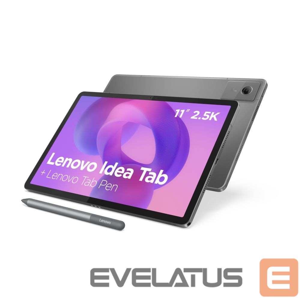 Tablet Lenovo Idea Tab 11 2.5K Mediatek Dimensity 6300/8GB/128GB/Android 15/Grey/2Y Warranty | Tab (without power adapter) | Idea Tab | 11 " | IPS | 2560x1600 pixels | MediaTek | Dimensity 6300 | 8 GB | Soldered LPDDR4x | 128 GB | Wi-Fi | Front camera | 5 MP | Rear camera | 8 MP | Bluetooth | BT5.2 | Android | 15 or Later | Warranty 24 month(s) | Tab Pen