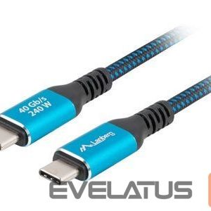Cable Lanberg  USB-C M/M 4.0 CABLE 240W 8K 60HZ | CA-CMCM-45CU-0015-BK 