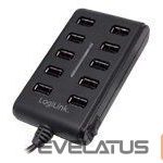 Cable Logilink  UA0125 USB Hub 10-Port USB2.0 with power adapter 3.5A, | 