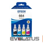 Printer accessories EPSON  664 EcoTank 4-colour multipack |  C13T66464A |  664 EcoTank 4-colour multipack | Ink tank | Black, yellow, cyan, magenta 