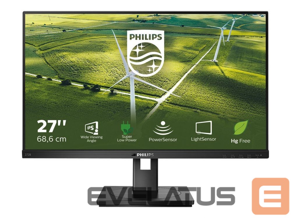 Monitor Philips | 272B1G/00 | 27 " | IPS | 1920 x 1080 pixels | 16:9 | 4 ms | 250 cd/m² | Black | HDMI ports quantity 1 | 75 Hz
