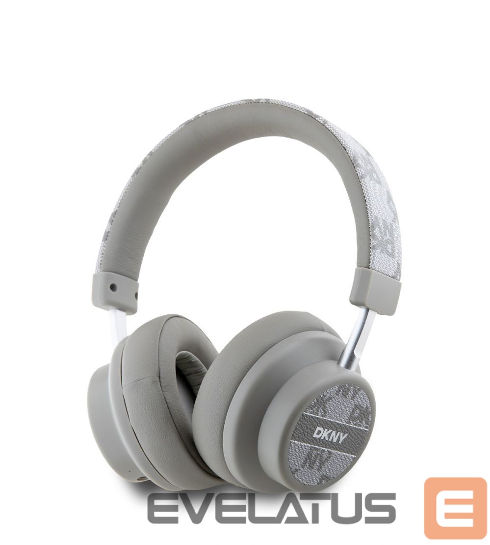 Converter DKNY - DKNY PU Leather Checkered Pattern Wireless Headphone Biege