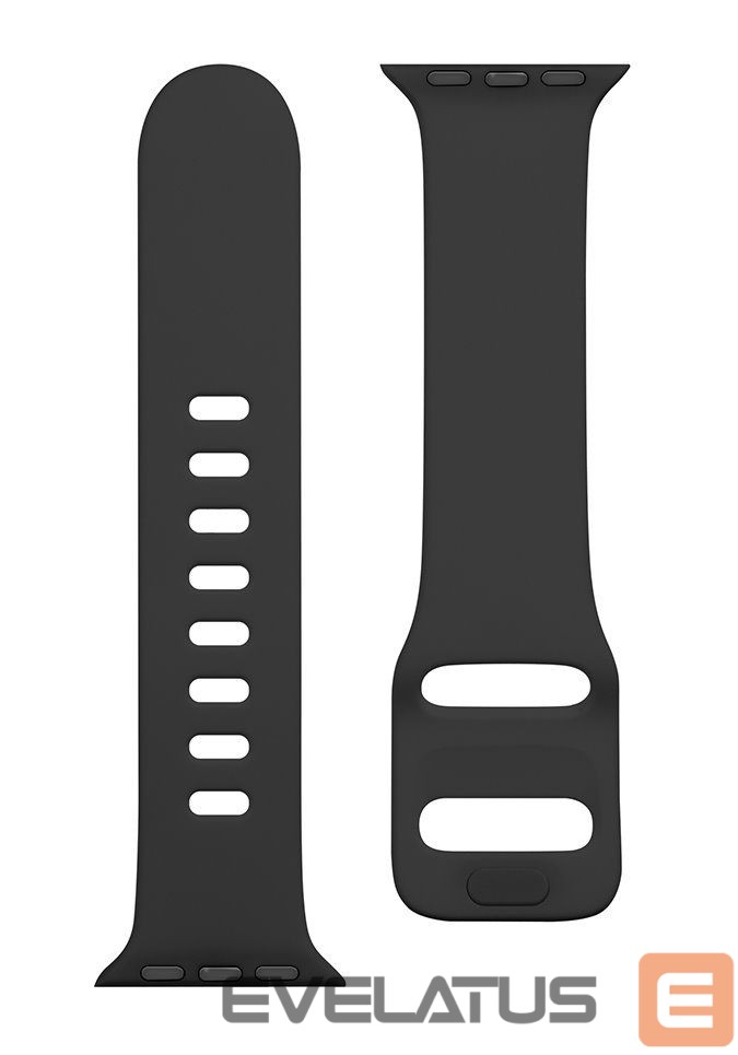 Strap Tactical Apple Watch 38/40/41mm Silicone Strap with Buckle Black