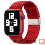 Strap iLike Apple Watch 42/44/45mm Braided Fabric Strap Red