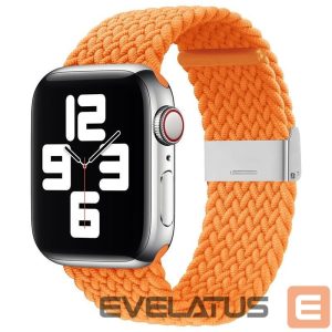 Strap iLike Apple Watch 42/44/45mm Braided Fabric Strap Orange