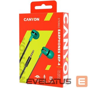 Wired headphones Canyon  SEP-4 Stereo earphone with microphone 1.2m flat cabl 