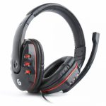 Wireless headphones Gembird  Glossy Black, Gaming headset with volume control, Built-in microphone, 3.5 mm 