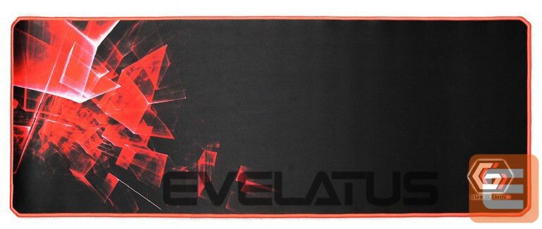Computer chairs / desks Gembird Gaming mouse pad PRO, extra large, Black/Red, Extra wide pad surface size 350 x 900 mm