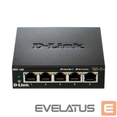 Server - Other Accessories D-link Ethernet Switch DGS-105GL/E Unmanaged, Desktop, 1 Gbps (RJ-45) ports quantity 5