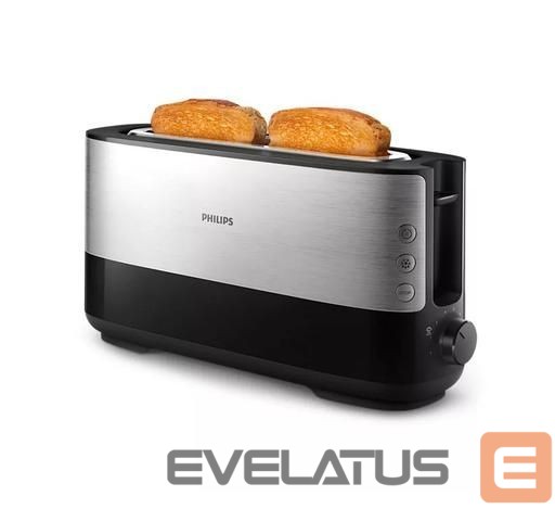 Toster Philips Toaster HD2692/90 Viva Collection Power 950 W, Number of slots 2, Housing material Metal/Plastic, Black