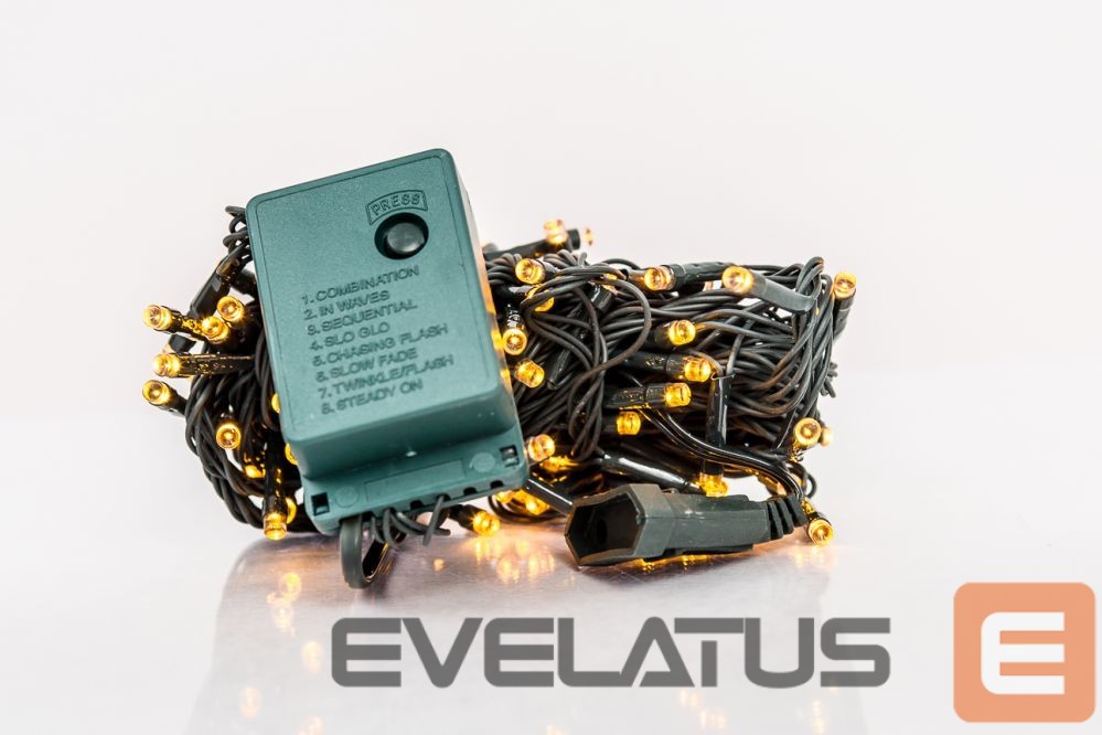 Lights for indoor use iLike N/A Ziemassvētku lampiņu virtene 100LED RS-111 7m. Yellow