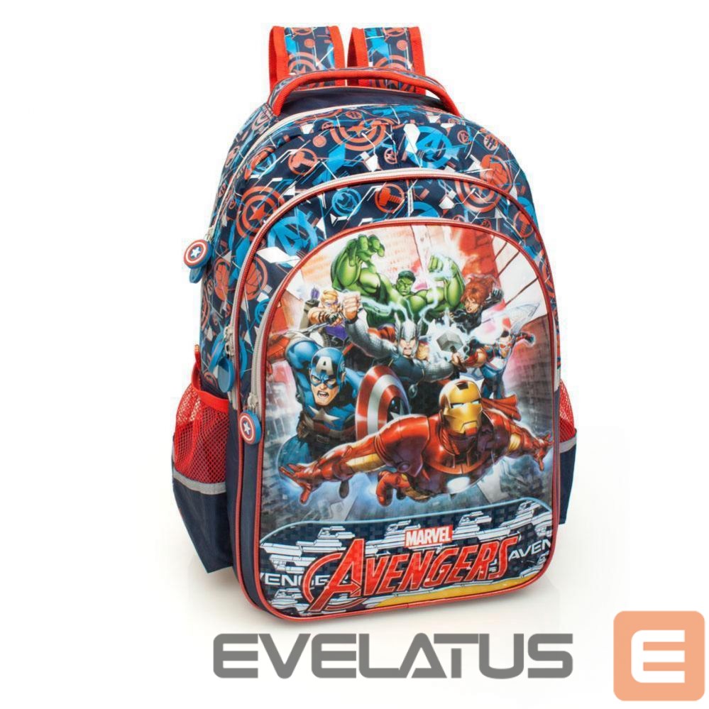 Bags and briefcases Marvel Premium Mugursoma zēniem Avengers Deluxe XL 3D 61213 Blue