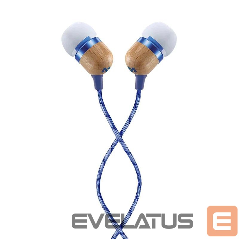 Wired headphones Marley Smile Jamaica Earbuds, In-Ear, Wired, Microphone, Denim