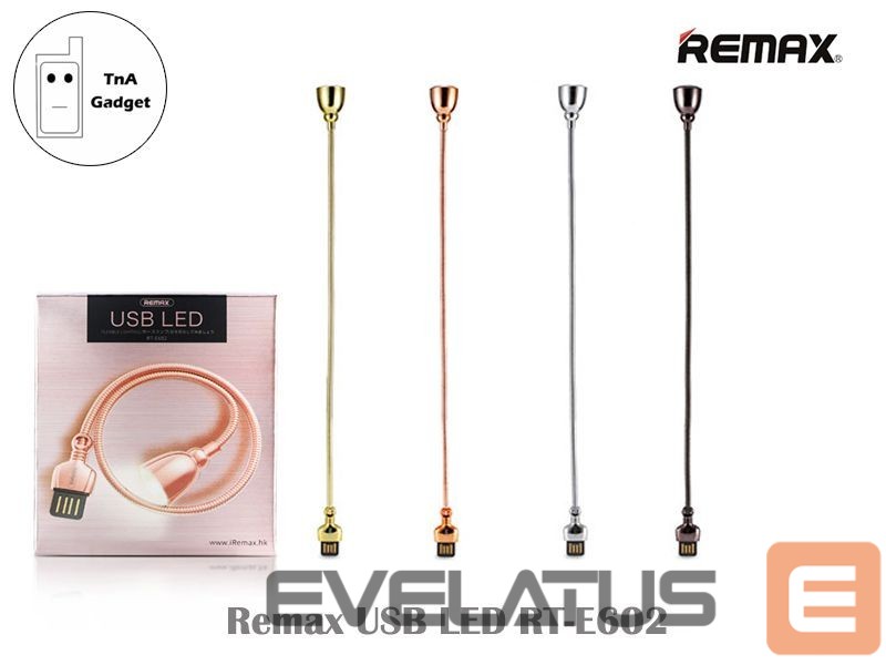 Other Computer Accessory Remax Universal Star Series LED Hose Lamp RT-E602 Gold