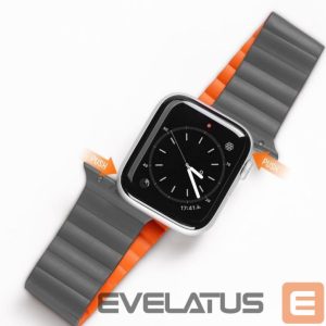 Strap Dux Ducis Apple Magnetic Strap Watch Strap 7/6/5/4/3/2 / SE (41/40 / 38mm) Magnetic Grey Orange