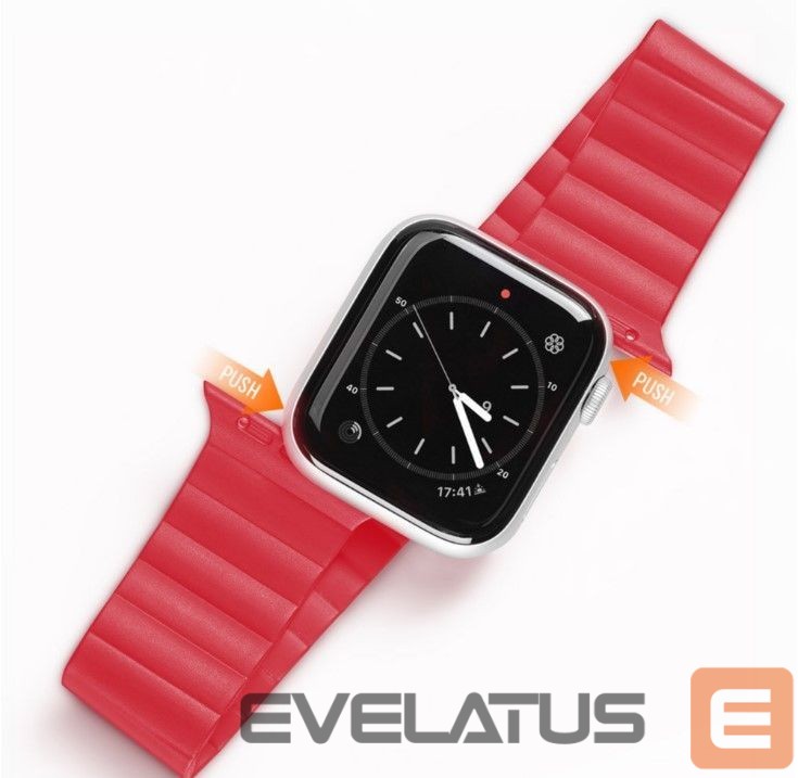 Strap Dux Ducis Magnetic Strap Watch Strap 7/6/5/4/3/2 / SE (41/40 / 38mm) Magnetic Band Red