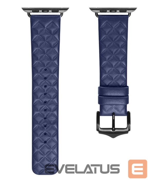 Strap Dux Ducis trap Leather Watch 7 Band 7/6/5/4/3/2 / SE (45/44 / 42mm) Wristband Bracelet Genuine Leather Bracelet Blue
