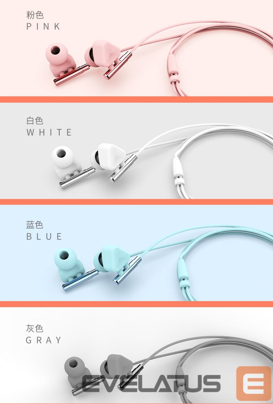 Wired headphones Remax Universal WI380 Pink