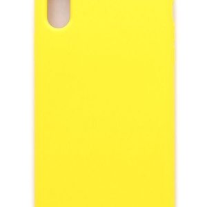 Back panel cover Evelatus Apple iPhone Xs Premium Soft Touch Silicone Case Light Yellow