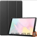 Book case Evelatus  Galaxy Tab A7 10.4 (2022) with imitate microfiber inside Black