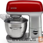 Mixers and blenders GORENJE  Kitchen machine MMC1000RLR	 Number of speeds 7, 1000 W, Bowl capacity 4.5 L, Aluminium, Stainless Steel/Red 