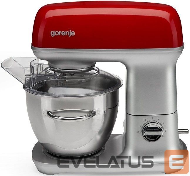 Mixers and blenders GORENJE Kitchen machine MMC1000RLR Number of speeds 7, 1000 W, Bowl capacity 4.5 L, Aluminium, Stainless Steel/Red