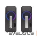 Wired speakers Genesis  Computer Speaker Helium 100BT RGB Gaming Speakers, Bluetooth, Silver/Black 
