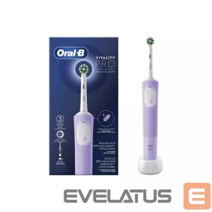 Toothbrush Oral-B  Electric Toothbrush D103 Vitality Pro Rechargeable, For adults, Number of brush heads included 1, Lilac Mist, Number of teeth brushing modes 3 