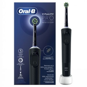 Toothbrush Oral-B  Electric Toothbrush D103 Vitality Pro Rechargeable, For adults, Number of brush heads included 1, Black, Number of teeth brushing modes 3 