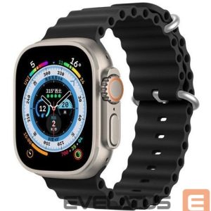 Strap Dux Ducis Apple Silicone Strap for Apple Watch 42/44/45/46/49MM Black