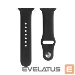 Strap Evelatus  Evelatus Apple Watch 42/44/45mm Silicone Loop Watch Straps (140mm M/L) Black